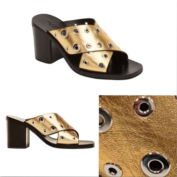 Rag & Bone Paige Sandals in Gold Grommet - Picture 16 of 16